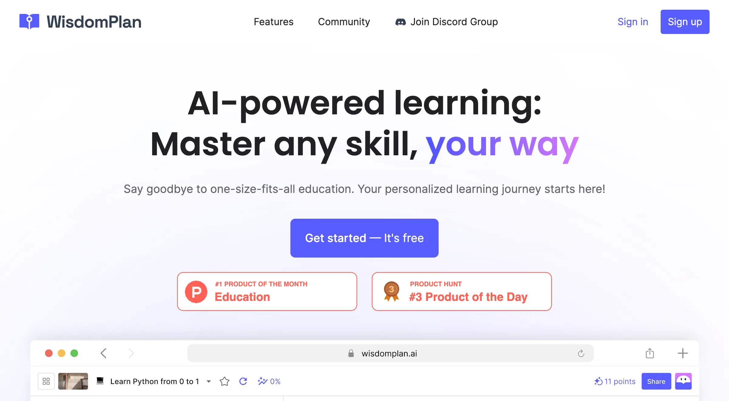 WisdomPlan: Your AI-Powered Learning Companion